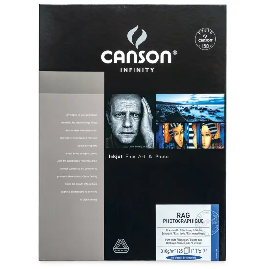 Canson Infinity Rag Photographique - 11" x 17", 310 gsm, Pkg of 25 {1}
