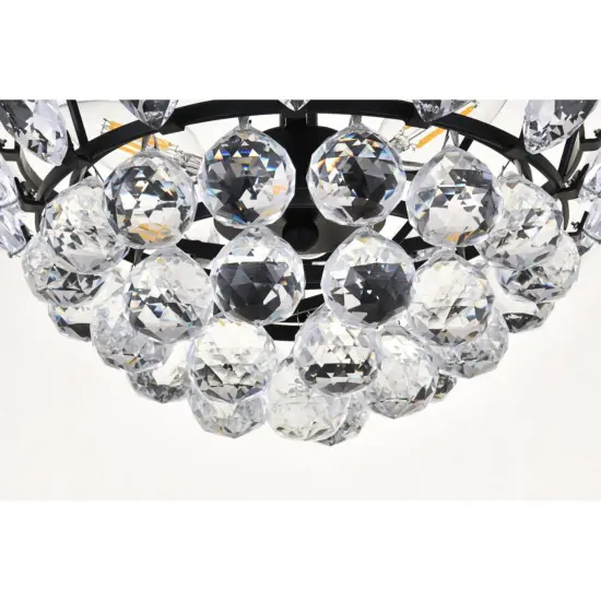 Emilia 14 inch flush mount in black {4}