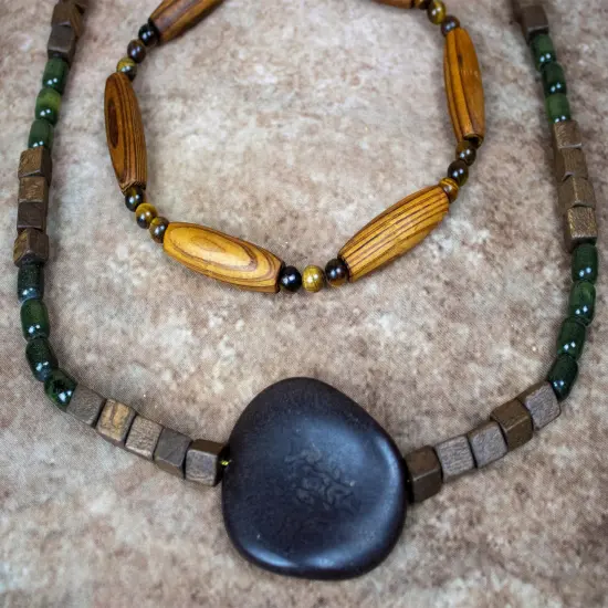 6 Packs of Wood Beads 9mm Cube Drk Brown 2/8" Str {2}