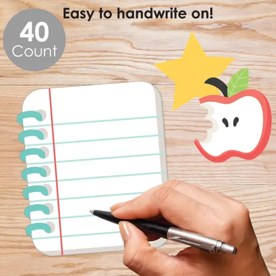 Big Dot of Happiness Cute and Colorful School - DIY Classroom Decorations - Bulletin Board Cut-Outs - Set of 40 {3}