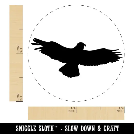 Flying Eagle Solid Self-Inking Rubber Stamp for Stamping Crafting Planners Green {1}