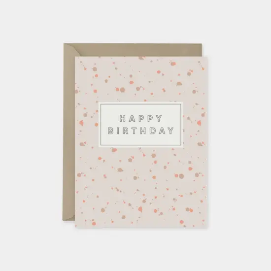 Ink Splot Happy Birthday Cards, Dot {3}