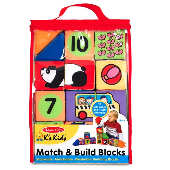 Match & Build Soft Blocks, 14 Pieces {1}