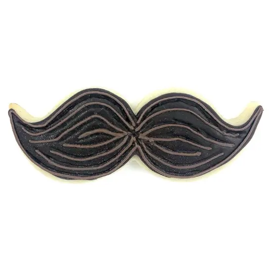 Mustache / Moustache Cookie Cutter 4.75 in, CookieCutter.com, Tin Plated Steel, Handmade in the USA {2}