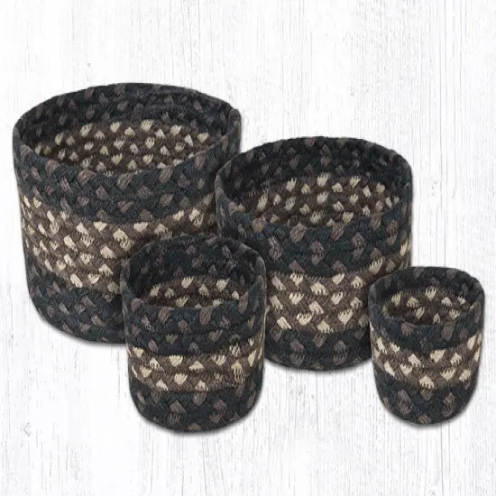 Earth Rugs CB-313 Mocha / Frappuccino Casserole Baskets Set of 4 {1}