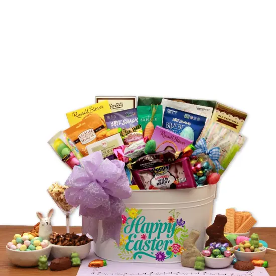 GBDS Easter Gift Basket - Our Best Easter Wishes Deluxe Gift Basket {1}