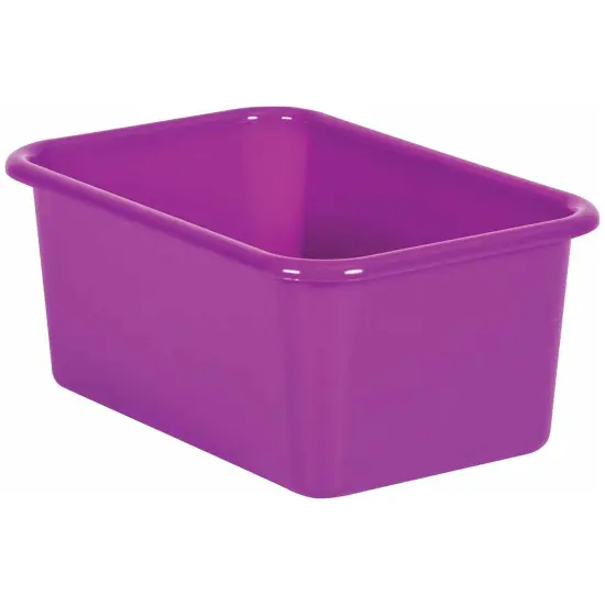 Purple Small Plastic Storage Bin, Pack of 6 {2}