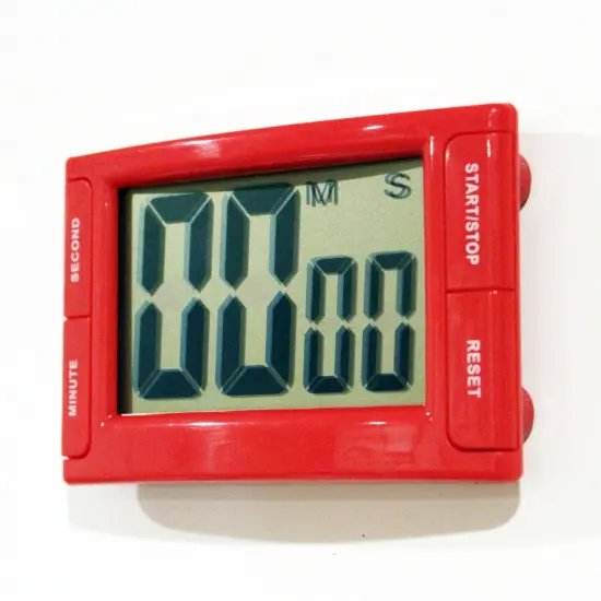 Big Red Digital Timer 3.75" x 2.5" with Magnetic Backing and Stand, Pack of 2 {3}