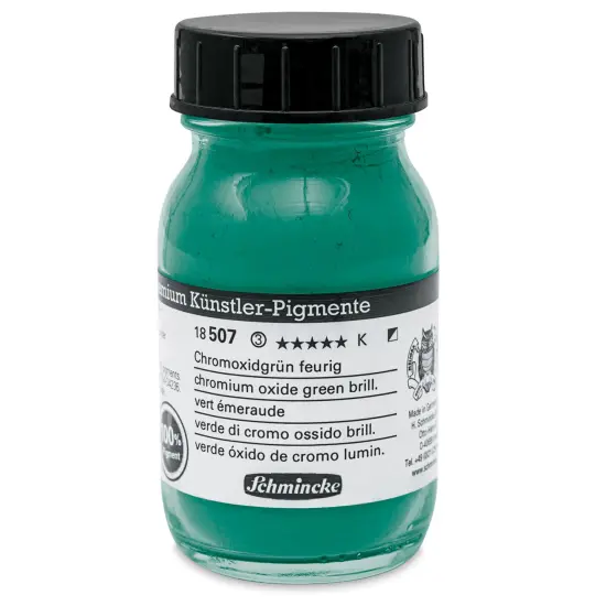 Schmincke Pigment - Chromium Oxide Green Brilliant, 100 ml Jar {1}