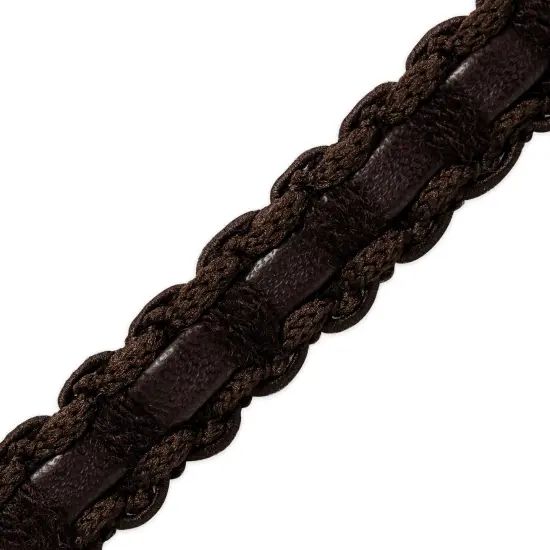 10 yards of Faux Leather Braid Trim | 10 yard cut Chocolate {1}