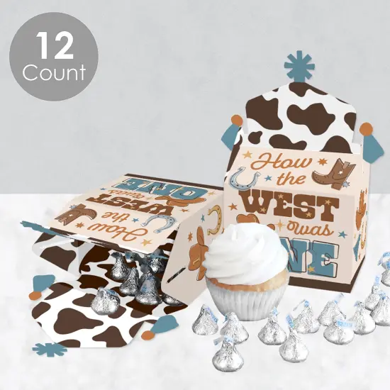 Big Dot of Happiness My First Rodeo - Treat Box Party Favors - Little Cowboy 1st Birthday Party Goodie Gable Boxes - Set of 12 {4}
