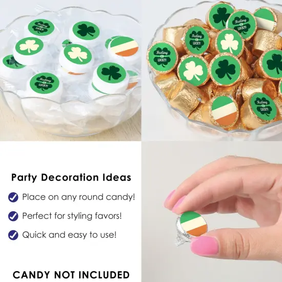 Big Dot of Happiness St. Patrick's Day - Saint Paddy's Day Party Small Round Candy Stickers - Party Favor Labels - 324 Count {6}