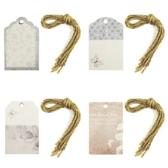 Wrapables Printing Tag, Set of 24 Butterfly {1}