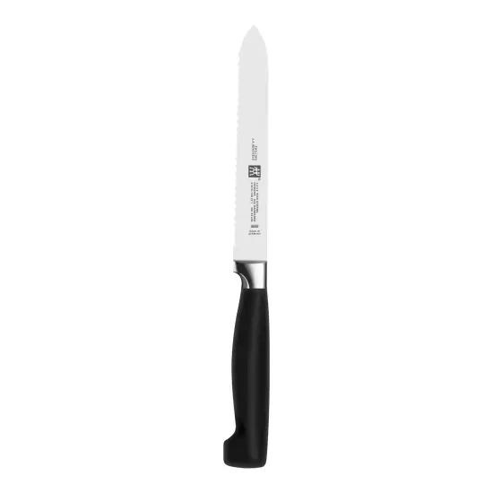 ZWILLING Four Star 5-inch Serrated Utility Knife {1}