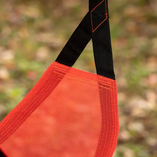 Indoor and Outdoor Patio Playground Kids Fun Hanging Mesh Fabric Tree Swing with Adjustable Strap Red {5}