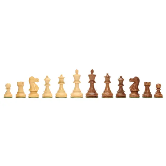 WE Games Wooden Weighted English Chess Pieces 3.66 in King {3}