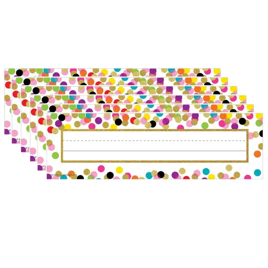 Confetti Name Plates, 36 Per Pack, 6 Packs {1}