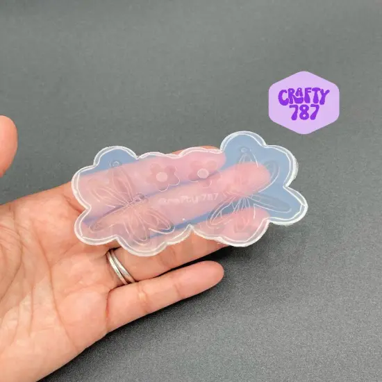 Dragonfly Dangle Earring Silicone Mold, Resin Mold, Uv Resin Silicone Mold, Jewelry Mold (C14) {1}