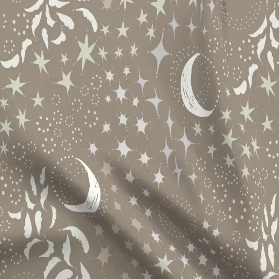 Various Fabrics by the Yard or Fat Quarter Nature Neutral Constellations Earth Tones Moon Celestial Sleep Custom Printed Fabric by Spoonflower {5}