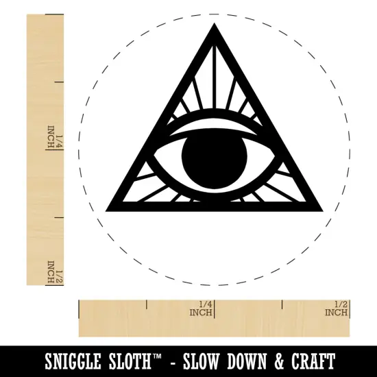All Seeing Eye of Providence Self-Inking Rubber Stamp for Stamping Crafting Planners Pink {1}