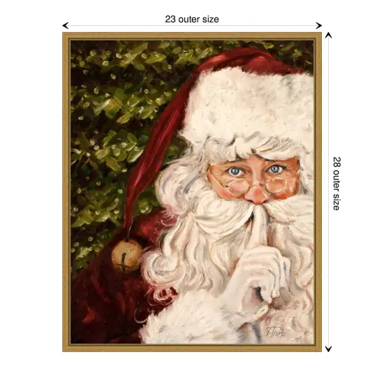 Secret Santa by Patricia Pinto Canvas Art Framed {3}