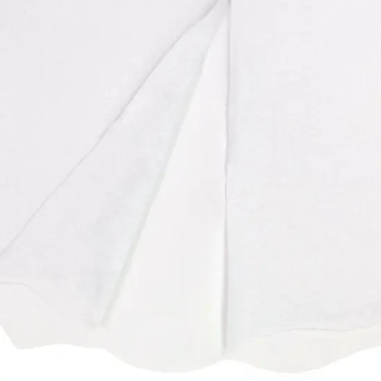 Northlight Scalloped Edge Christmas Tree Skirt - 38" - White {5}