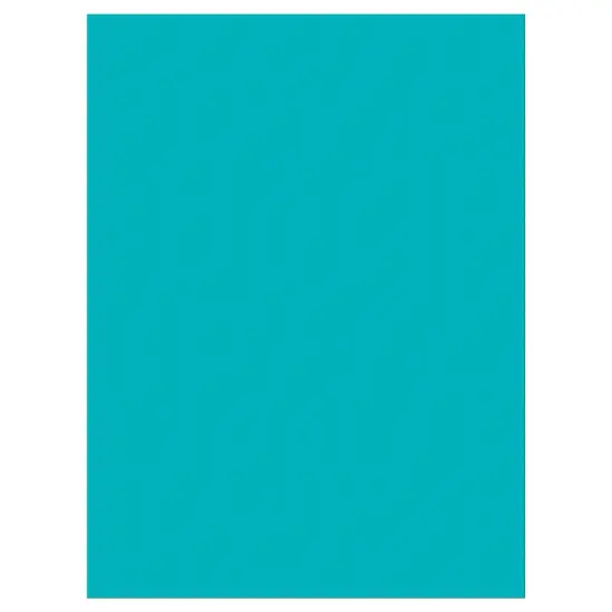 Construction Paper, Turquoise, 9" x 12", 50 Sheets Per Pack, 10 Packs {3}