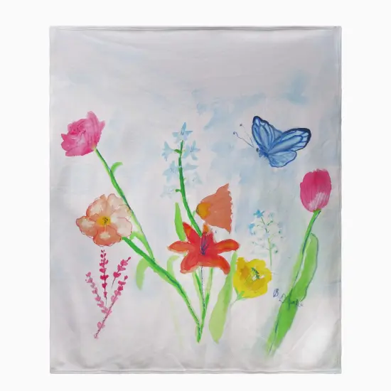 Betsy Drake Pastel Garden Throw Multicolor {1}