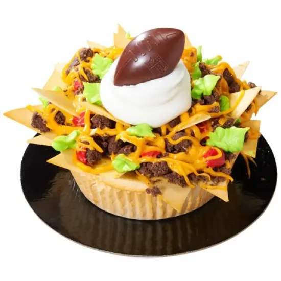 NFL Brown Football with Shield Cupcake Rings set of 12 {2}