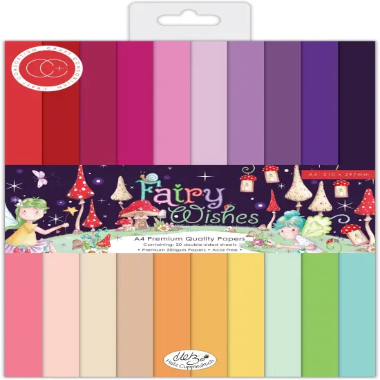 Craft Consortium Double-Sided Paper Pad A4 20/Pkg-Fairy Wishes {1}