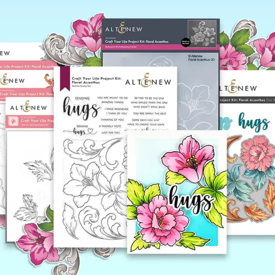 Craft Your Life Project Kit: Floral Acanthus & Add-on Layering Stencil Bundle {3}