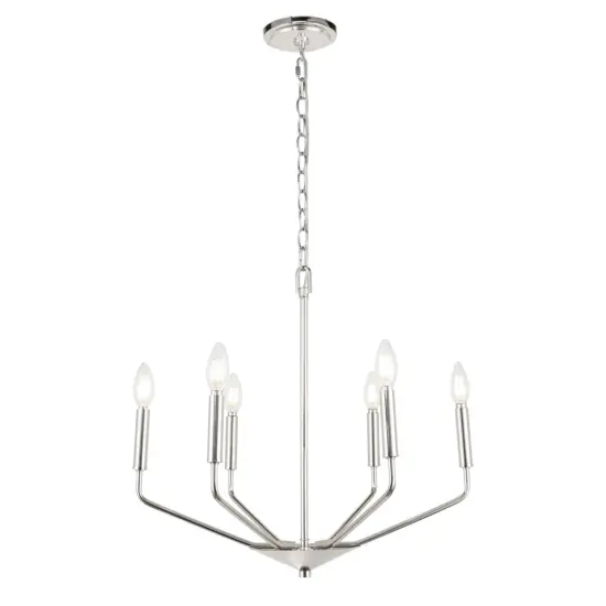 Enzo 6 light Chrome pendant {4}