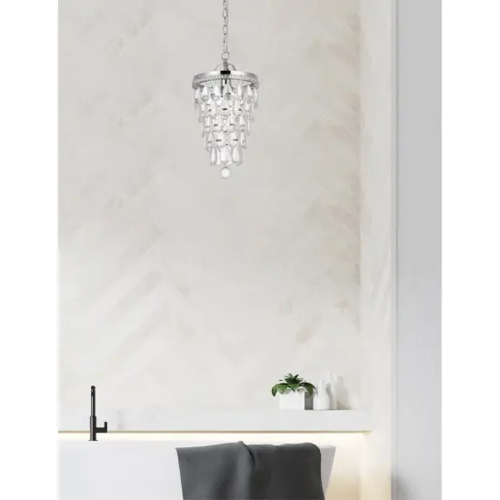 Reese 9 inch pendant in chrome {2}