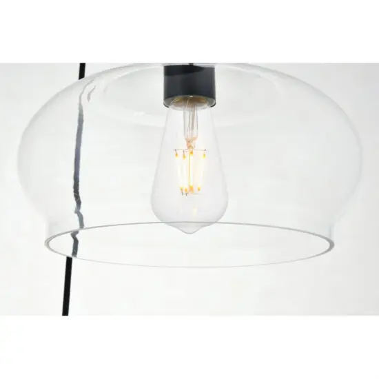 Destry 3 Lights Brass Pendant With Clear Glass {4}