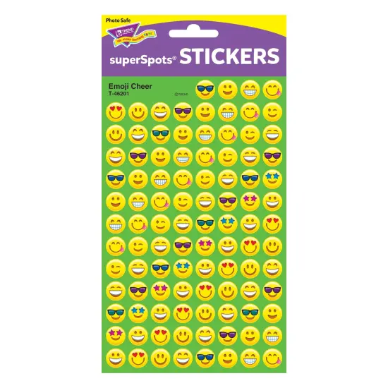 Emotion Icon Cheer superSpots&reg; Stickers, 800 Per Pack, 6 Packs {4}