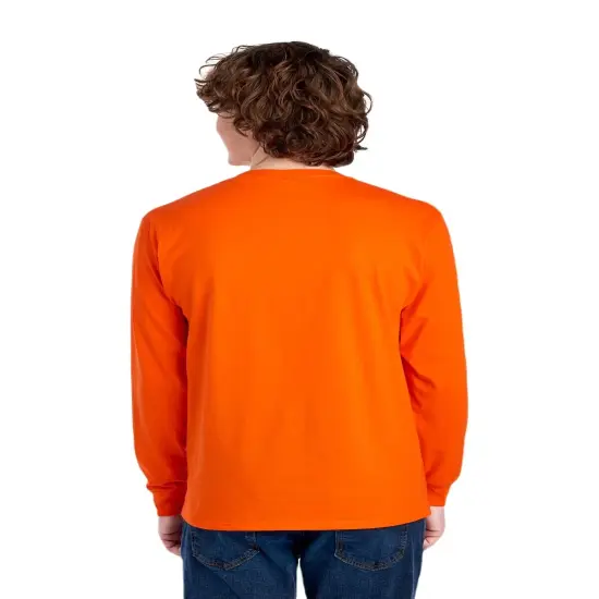Youth Crew Neck Long Sleeve Safety T-Shirt | RADYAN&reg; Orange {7}