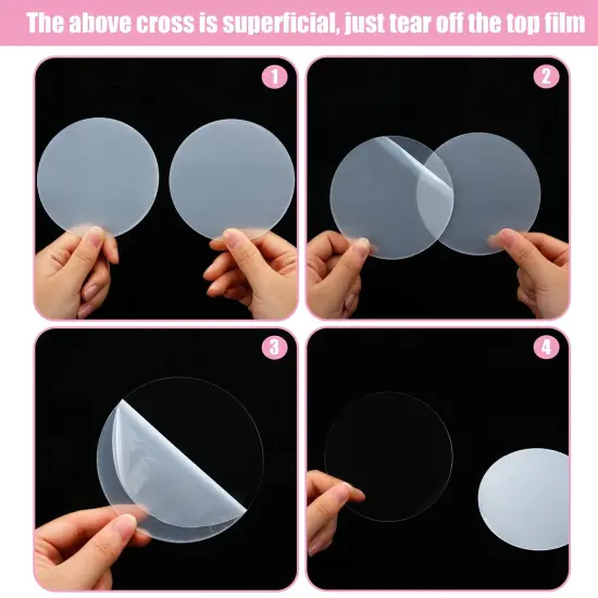 30 Pieces Acrylic Disc Clear Acrylic Circle Blanks Round Acrylic Sheets Transparent Acrylic Ornaments Blanks Round Acrylic Disk for Halloween Christmas Thanksgiving Day DIY Projects Crafts (3.5 Inch) {5}