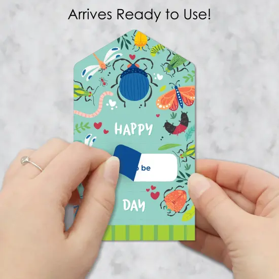 Big Dot of Happiness Buggin' Out - Bugs Cards for Kids - Happy Valentine's Day Pull Tabs - Set of 12 {3}