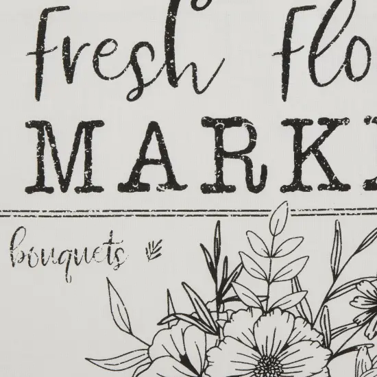 DII Pig And Flower Market Farmhouse Check And Print Pillow Cover 18x18 inch, 4 Piece {4}