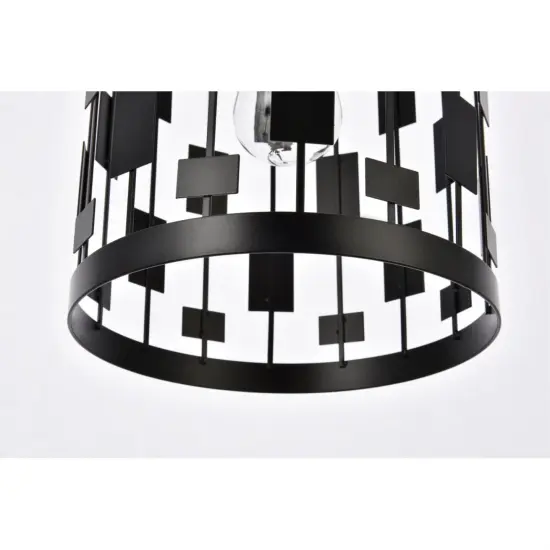 Levante 1 light pendant in black {4}