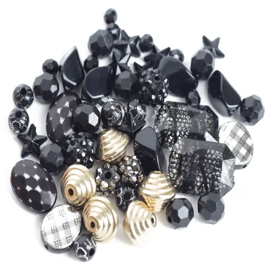 CousinDIY Fun Pack Bead Mix-Black Mix {5}