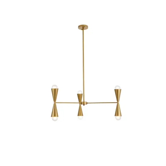 Cade 34 inch pendant in brass {1}