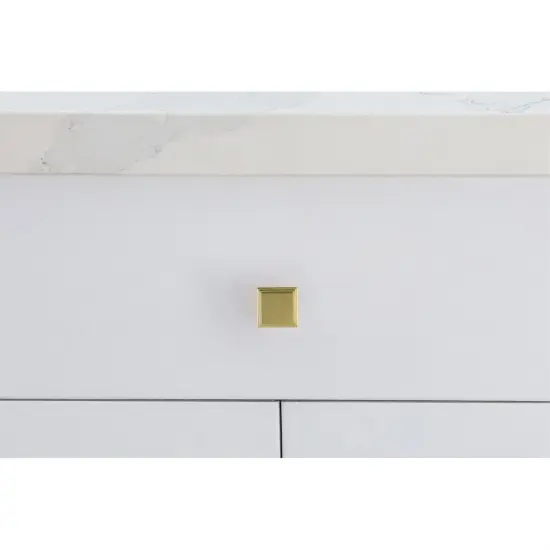 Wilow 1" Brushed Gold Square Knob Multipack (Set of 10) {2}