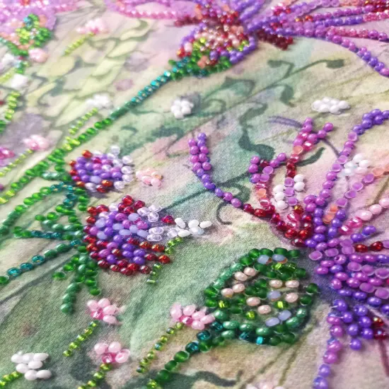 Bead Embroidery Kit - Cornflowers in the field {5}