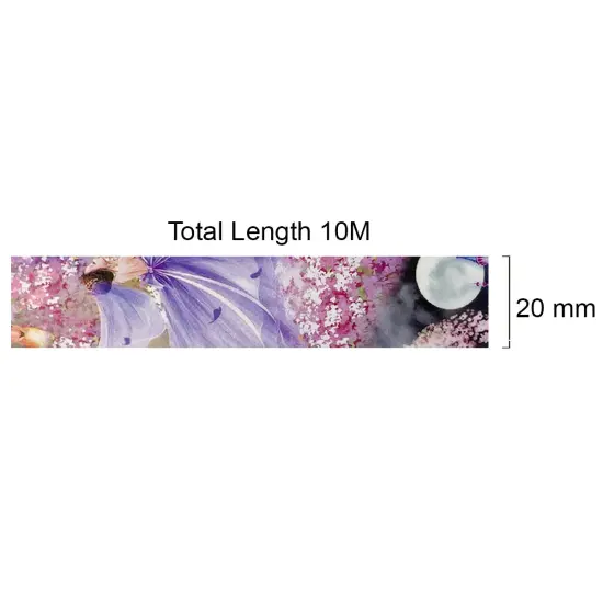 Wrapables Beautiful Scenery Washi Masking Tape Purple Fantasy {4}