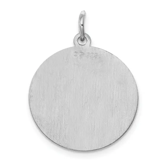 Sterling Silver Brocaded Initial Capital O Charm Jewerly 27mm x 20mm {3}