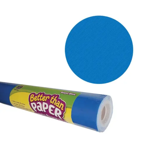 Better Than Paper&reg; Bulletin Board Roll, 4' x 12', Royal Blue, 4 Rolls {1}