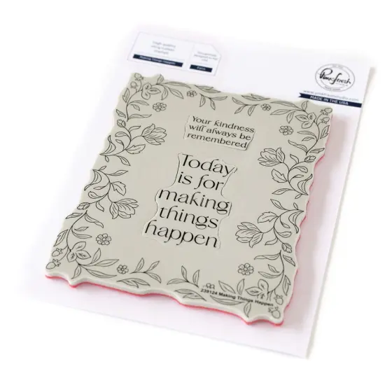 Pinkfresh Studio Cling Stamp Set 4.25"X5.5"-Making Things Happen {1}