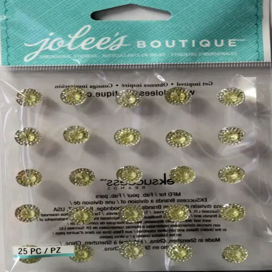 Jolee's Boutique Bling Dual Tone Prizm Diamond Adhesive Dimensional Stickers {1}