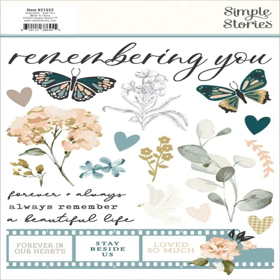 Remember Rub-Ons 6"X8"-2/Pkg {3}